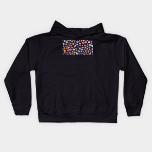 Cute Kawaii Fun Confettie | Flower, Cloud, Star, Heart, Popsicle, Bow, Candy Kids Hoodie